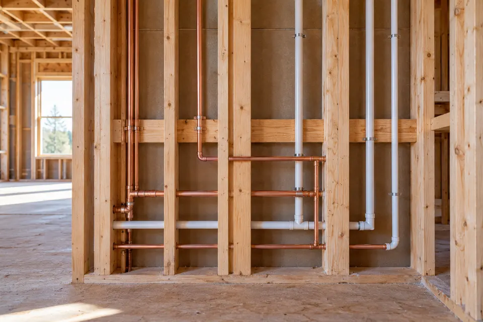 Generated illustration of household water piping in Clearwater.