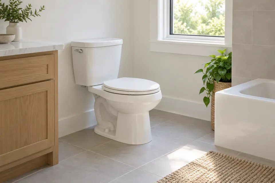 Generated illustration of a household toilet in Clearwater.